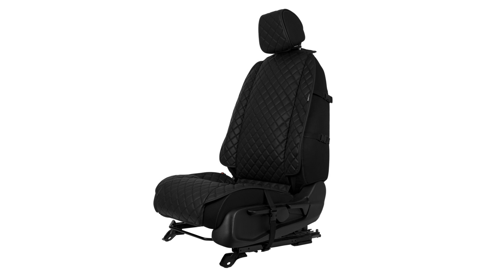 Накидка на сидіння з екошкіри, чорна