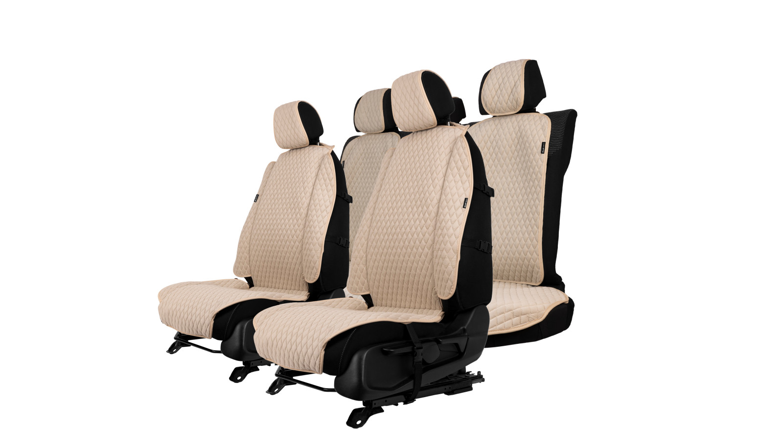 Накидки на сидіння з антари бежеві, комплект