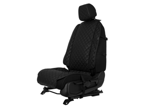 Накидка на сидіння з екошкіри, чорна