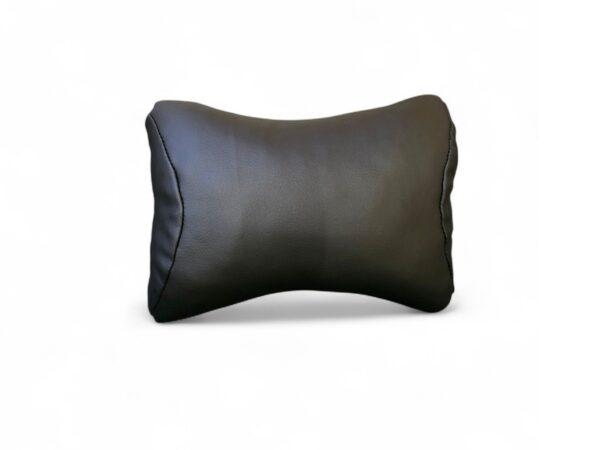 Подушка на підголівник L екошкіра (чорна)